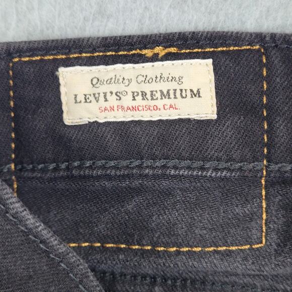 Levi's Men's Straight Jeans - Black - Picture 10 of 16